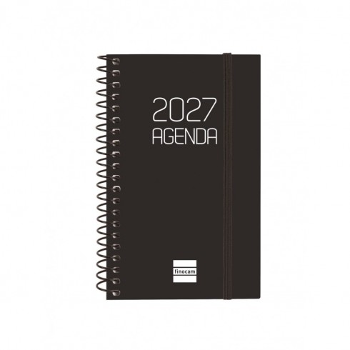 AGENDA OPAQUE E3 79X127 SV 2027 NEGRO