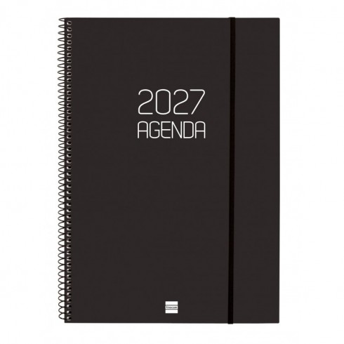 AGENDA OPAQUE E40 210X297 SV VERT.2027 NEGRO