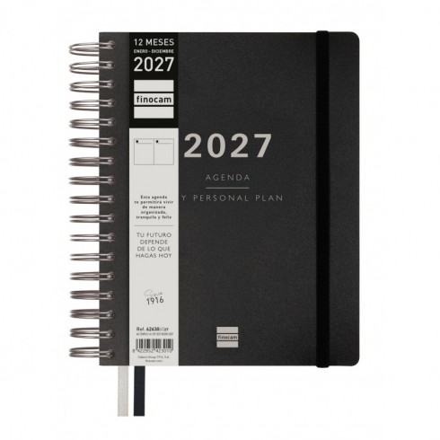 AGENDA TEMPUS 155x212 1DP 2027 NEGRO
