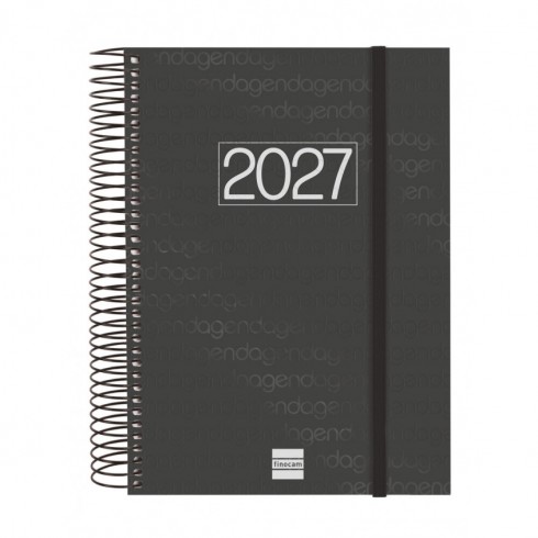 AGENDA YEAR E10 155X212 1DP 2027 NEGRO