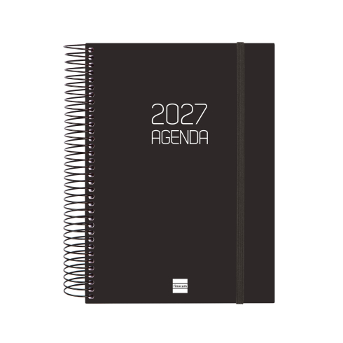 AGENDA OPAQUE E10 155x212 1DP 2027 NEGRO