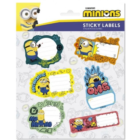ETIQUETAS ESCOLARES PREMIUM MINIONS