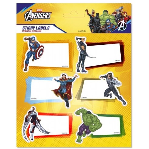 ETIQUETAS ESCOLARES PREMIUM MARVEL LOS VENGADORES