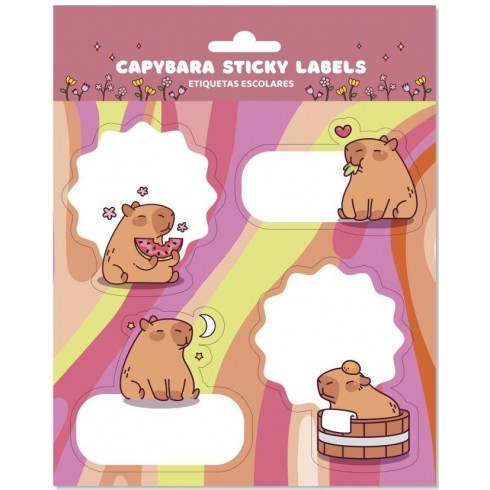 ETIQUETAS ESCOLARES PREMIUM CAPYBARA