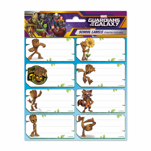ETIQUETAS ADHESIVAS MARVEL GROOT